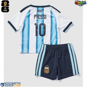 Otroški Nogometni dresi Argentina Lionel Messi #10 Domači SP 2026 Kratek Rokav (+ Kratke hlače)